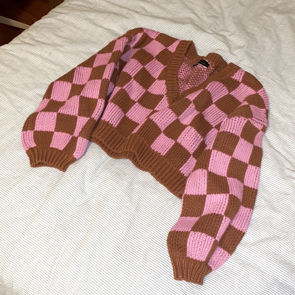 Berkeley Find! Checkered Chunky Sweater